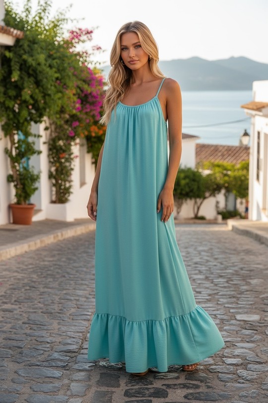 Maxi dresses Women Navy blue EMMA DORE 6384 Efashion Paris