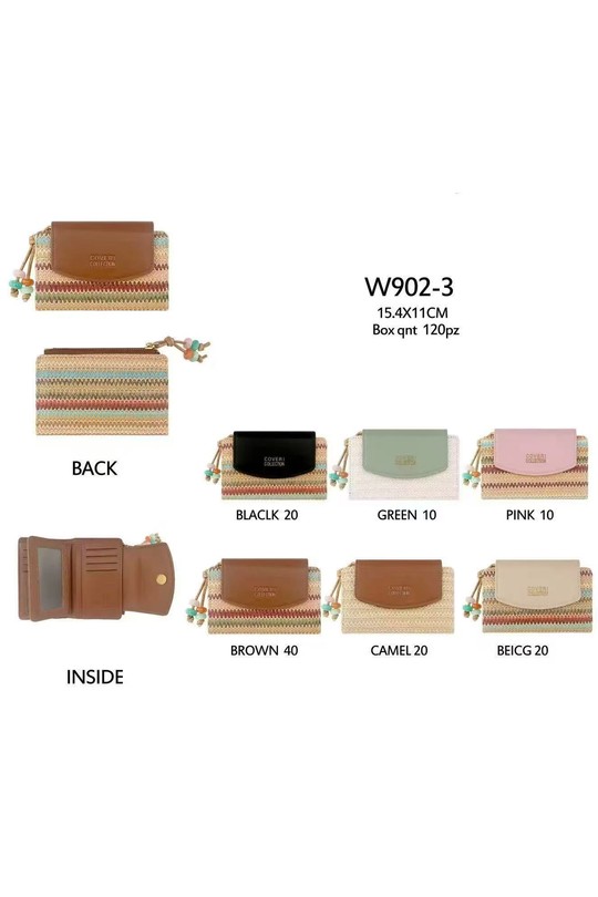 Wallets & purses Bags Mixed colors EMMA DORE W902-3 Efashion Paris