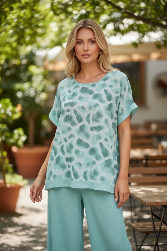 Ensembles Femme Vert d eau EMMA DORE 82560 Efashion Paris