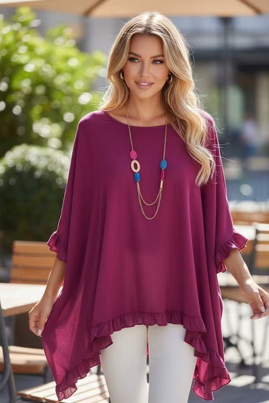 Tuniques Femme Mauve EMMA DORE WL886-2 Efashion Paris