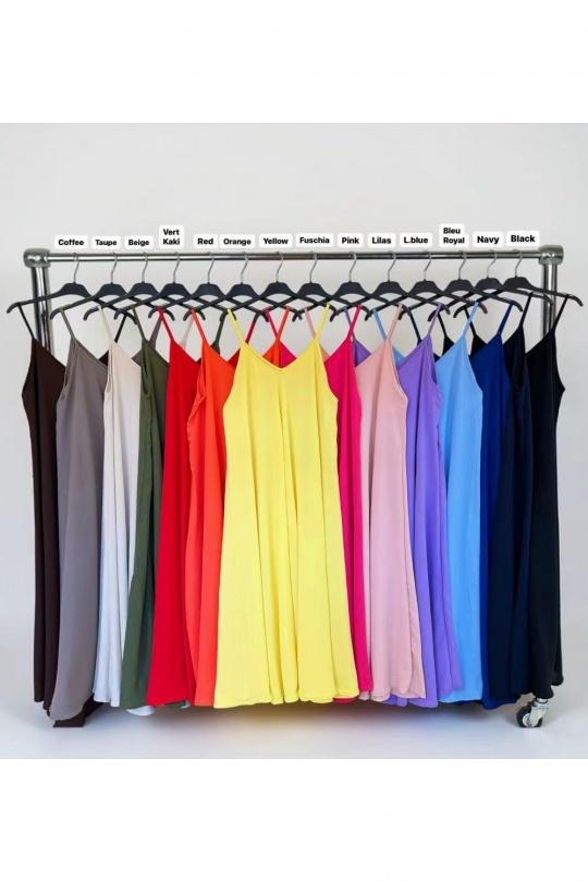 Robes longues Femme Marron foncé EMMA DORE 26848-12 Efashion Paris