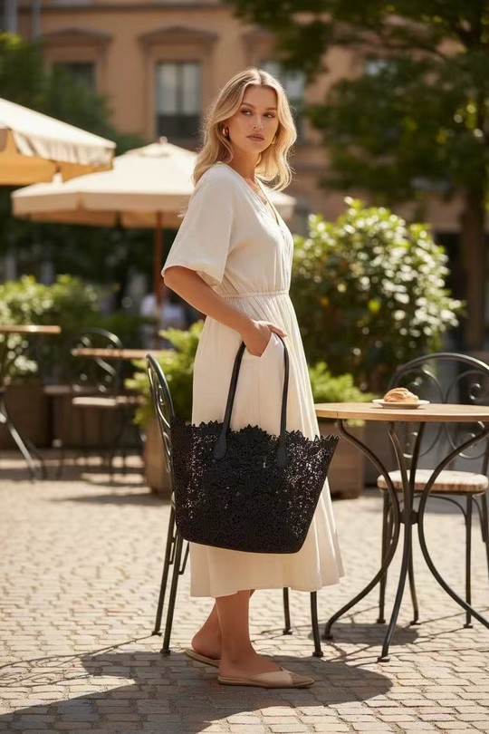 Sacs à main Maroquinerie Noir EMMA DORE VT6161+ Efashion Paris