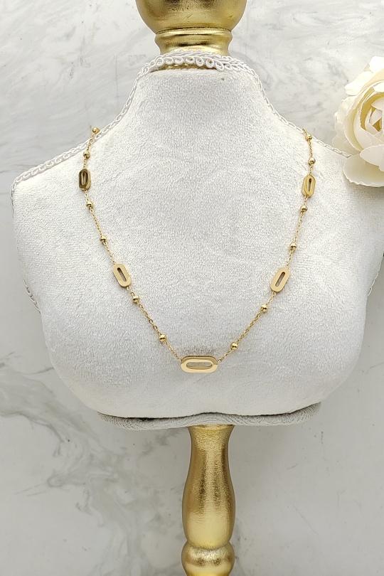 Colliers Accessoires Dorée Joli .B CO-103-AA3592-A Efashion Paris