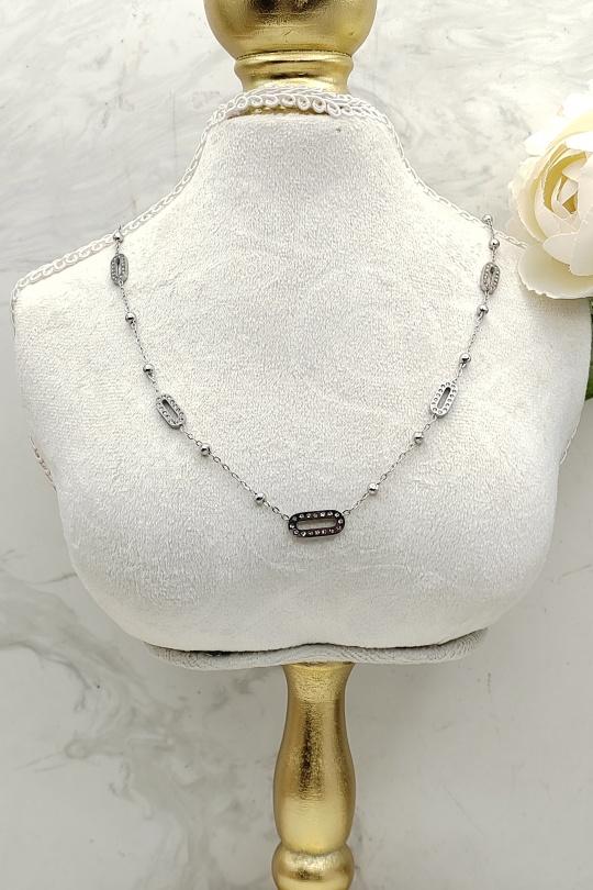 Colliers Accessoires Argent Joli .B CO-103-AA3592 Efashion Paris