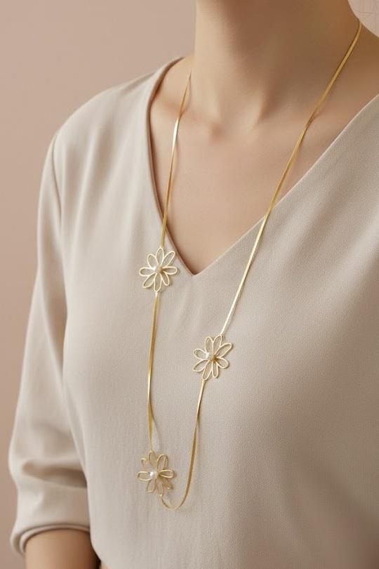 Necklaces Accessories Gold Joli .B CO-413-3659 Efashion Paris