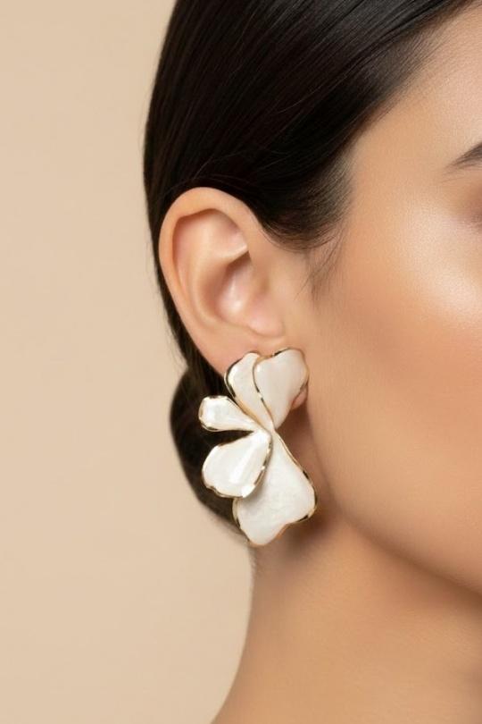 Boucles d'oreilles Accessoires Beige Joli .B BO-183-200 Efashion Paris