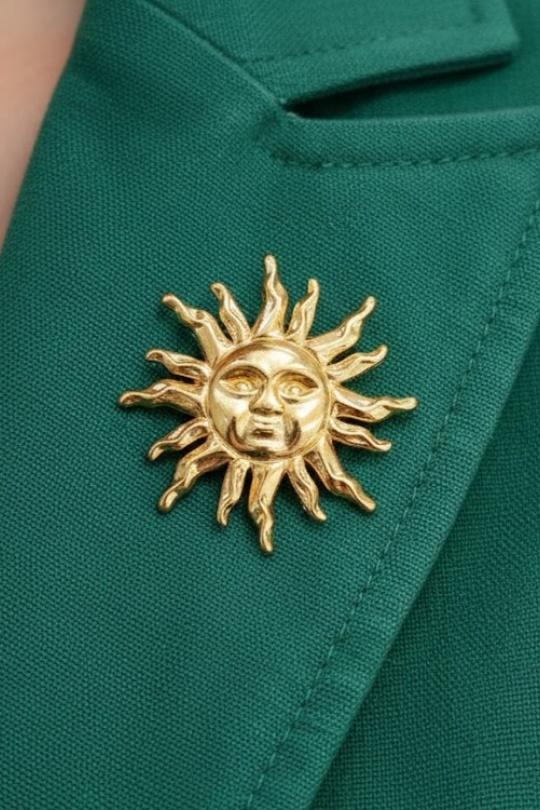 Brooches Accessories Gold Joli .B BRO-744-15 Efashion Paris