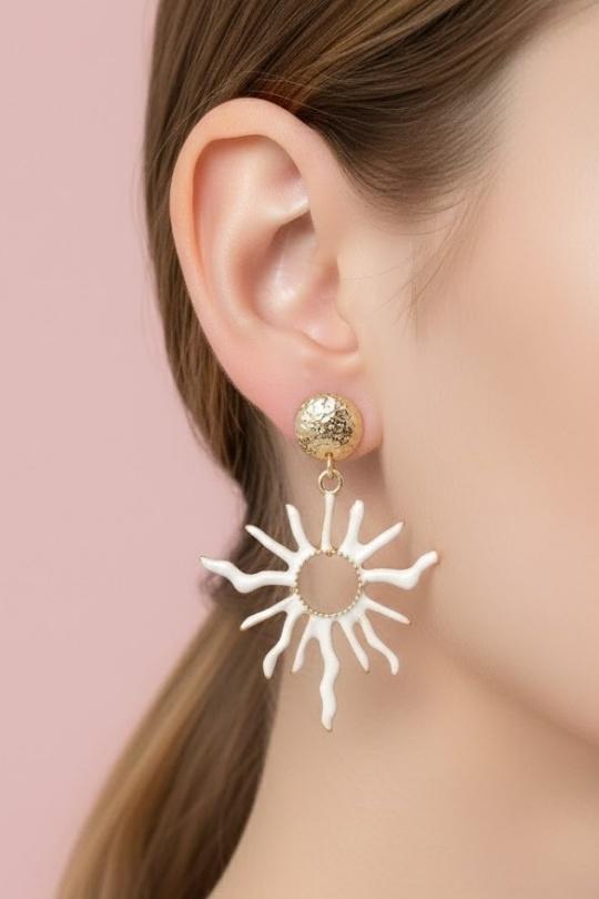 Earings Accessories White Joli .B BO-183-186 Efashion Paris
