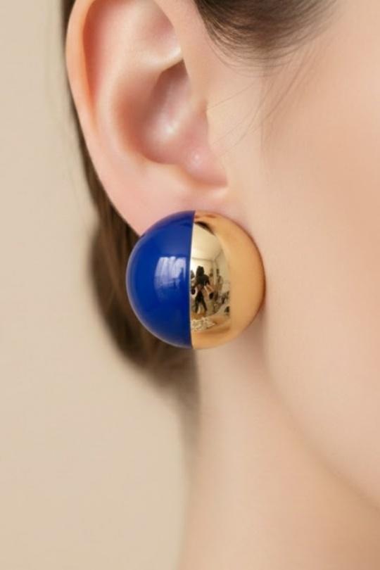 Boucles d'oreilles Accessoires Bleu royal Joli .B BO-183-207 Efashion Paris