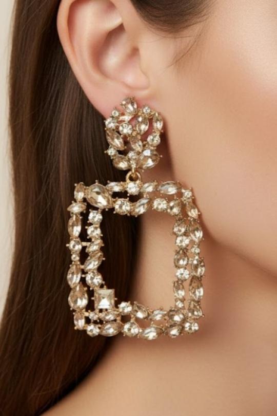Earings Accessories Champagne Joli .B BO-183-70 Efashion Paris