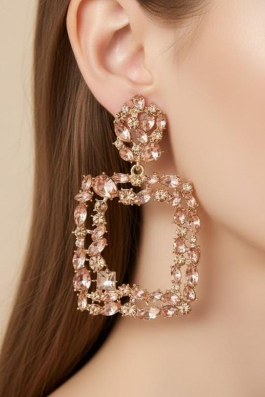 Boucles d'oreilles Accessoires Champagne Joli .B BO-183-70 Efashion Paris