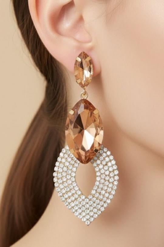 Boucles d'oreilles Accessoires Orange Joli .B BO-321-B2870 Efashion Paris