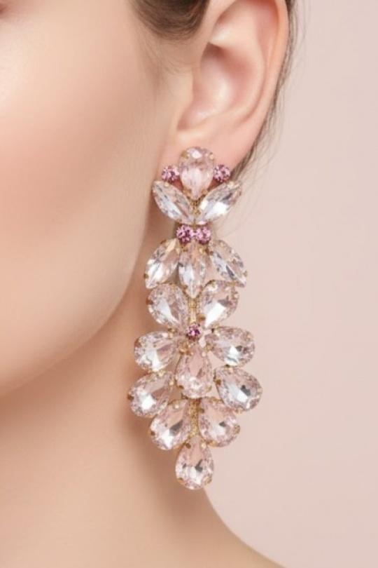 Boucles d'oreilles Accessoires Rouge Joli .B BO-321-B3195 Efashion Paris