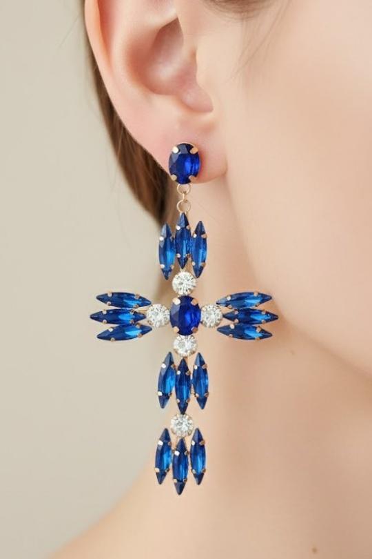 Boucles d'oreilles Accessoires Vert Joli .B BO-159-20805 Efashion Paris