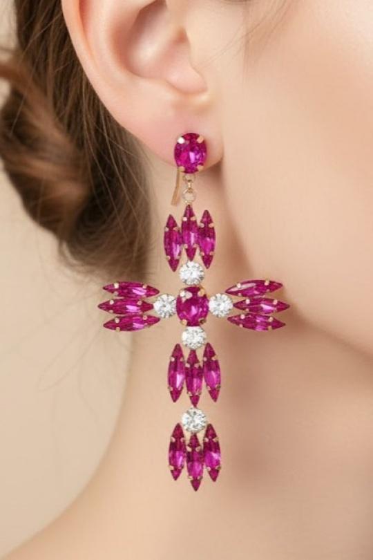 Boucles d'oreilles Accessoires Vert Joli .B BO-159-20805 Efashion Paris