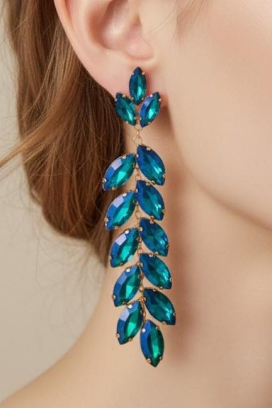 Earings Accessories Blue Joli .B BO-159-23800 Efashion Paris
