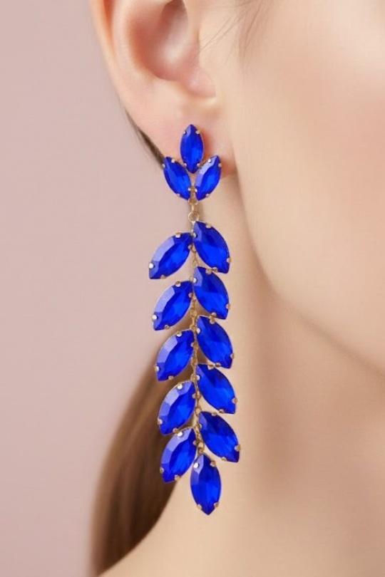 Boucles d'oreilles Accessoires Bleu Joli .B BO-159-23800 Efashion Paris