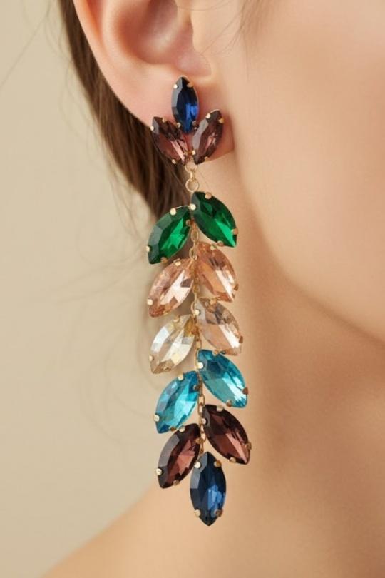 Boucles d'oreilles Accessoires Bleu Joli .B BO-159-23800 Efashion Paris
