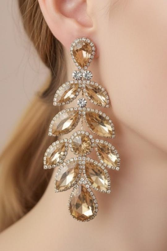 Earings Accessories Champagne Joli .B BO-321-B3097 Efashion Paris