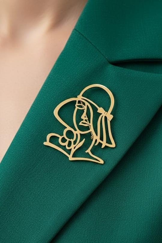 Brooches Accessories Gold Joli .B BRO-744-13 Efashion Paris