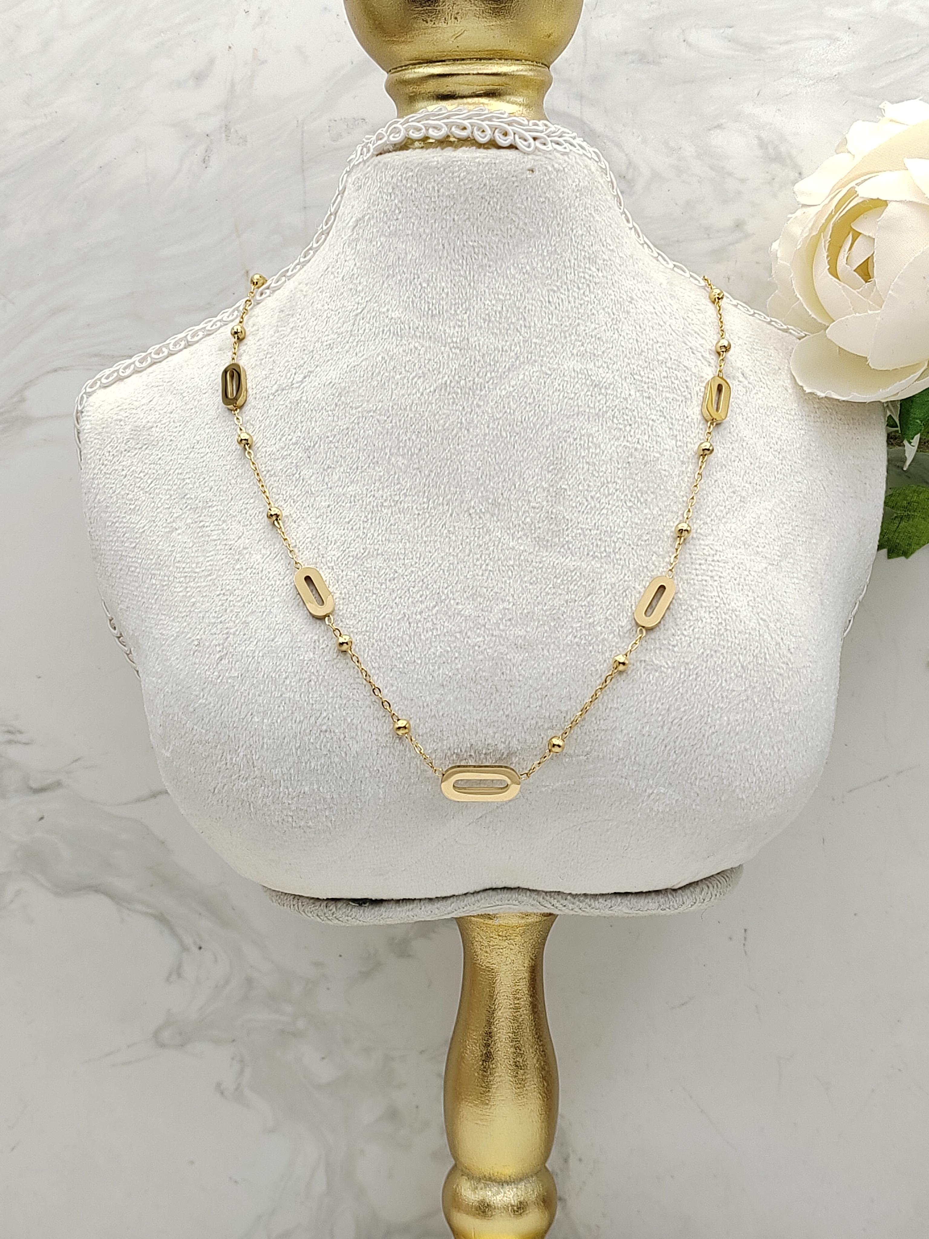 Colliers Accessoires Dorée Joli .B CO-103-AA3592-A #c Efashion Paris