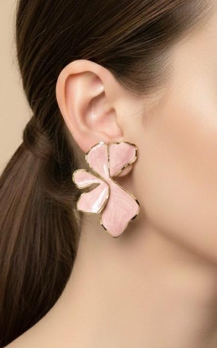 Boucles d'oreilles Accessoires Beige Joli .B BO-183-200 #c Efashion Paris