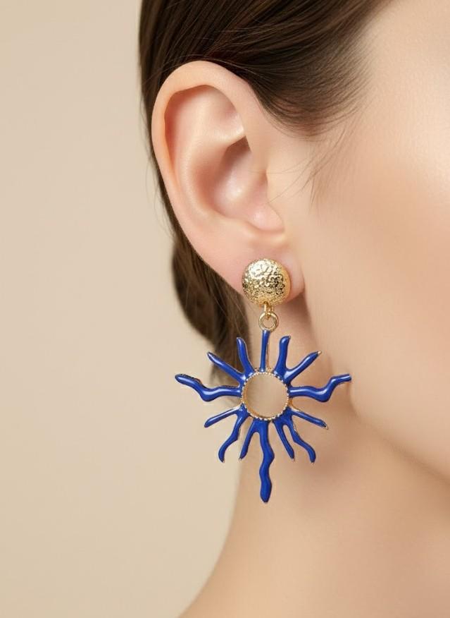 Boucles d'oreilles Accessoires Blanc Joli .B BO-183-186 #c Efashion Paris