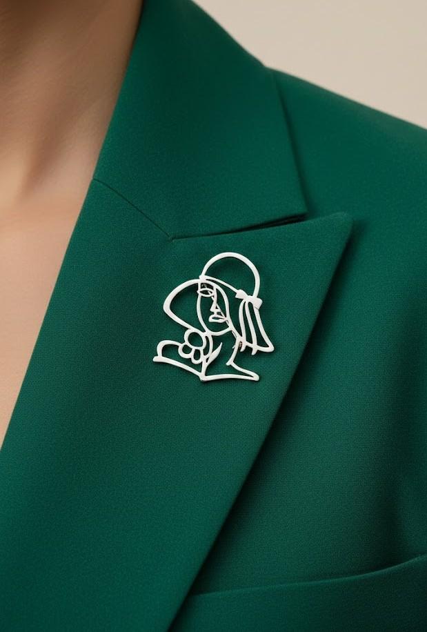 Broches Accessoires Dorée Joli .B BRO-744-13 #c Efashion Paris