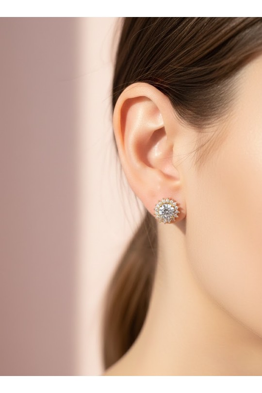 Earings Accessories Gold Joli .B OR-506-2 #c Efashion Paris