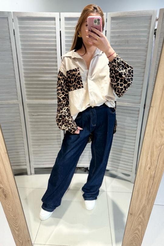 Chemises Femme Beige victoria&isaac M262LEOP Efashion Paris