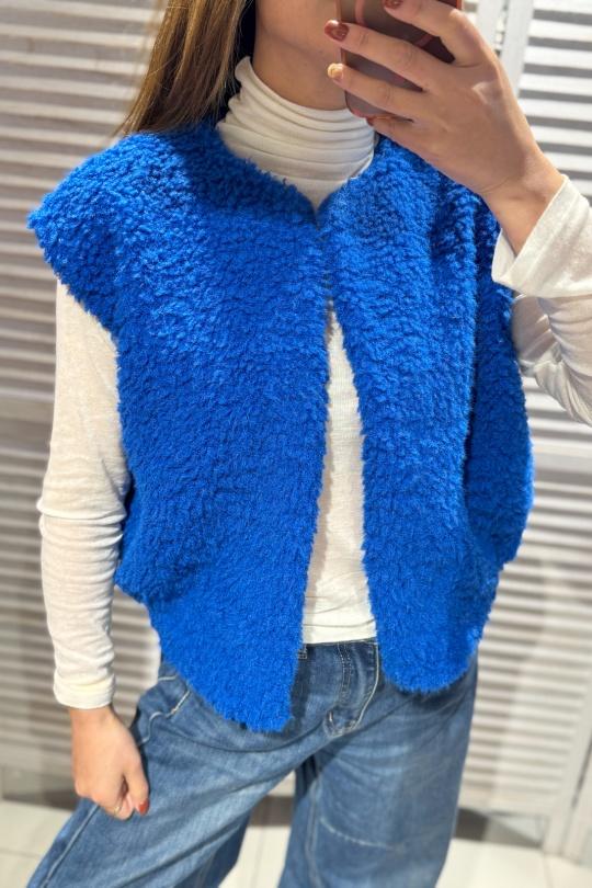 Gilets Femme Bleu victoria&isaac 23901 Efashion Paris