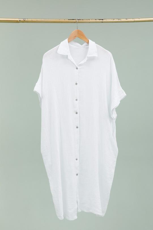 Robes mi-longues Femme Blanc PEPOUZ PR2533GT Efashion Paris