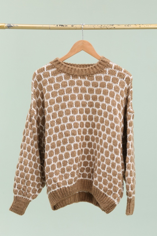 Jerséis Mujer Camel PEPOUZ PP2502 Efashion Paris