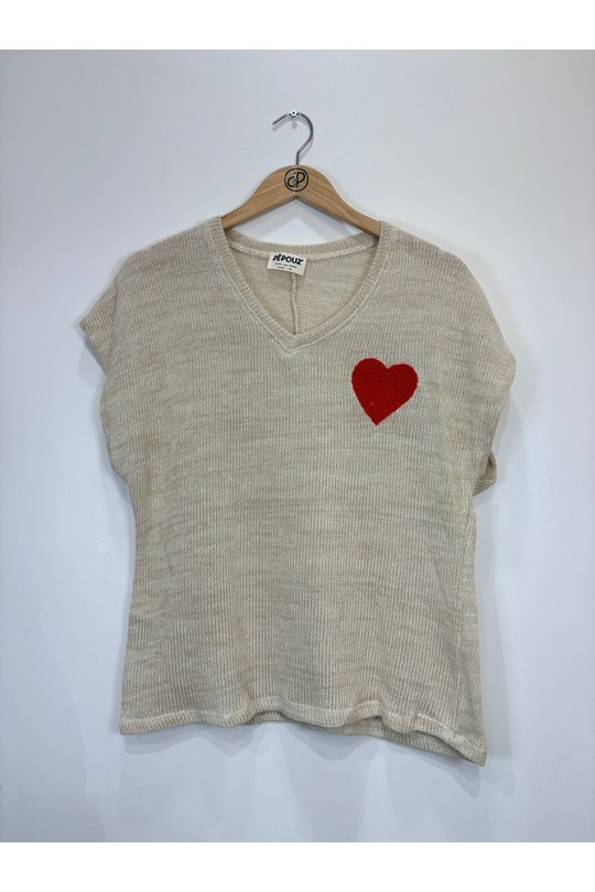Tops Femme Beige PEPOUZ PT2623 Efashion Paris
