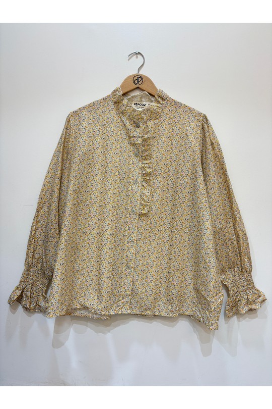 Chemises & blouses Femme Jaune PEPOUZ PC2662GT Efashion Paris