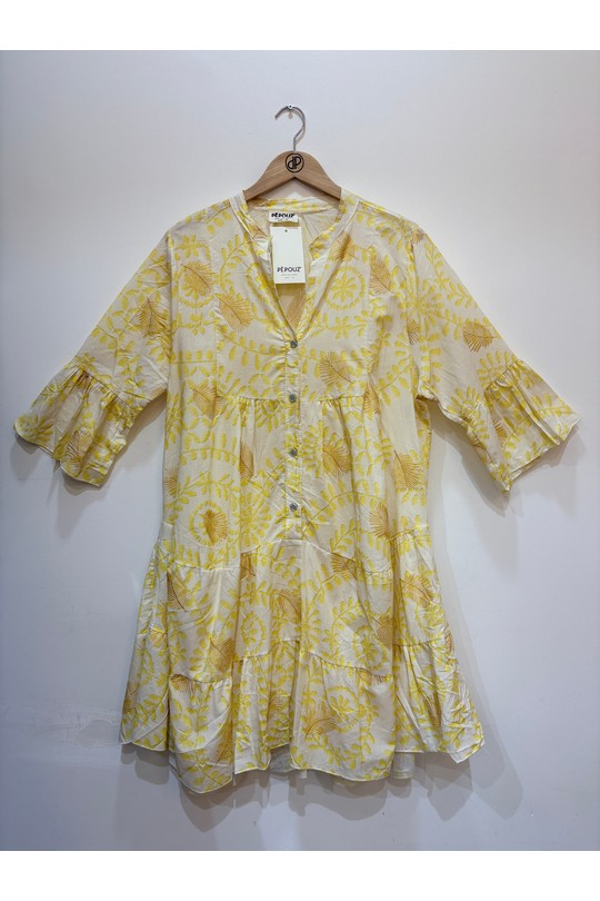 Robes courtes Femme Beige PEPOUZ PR2619 Efashion Paris