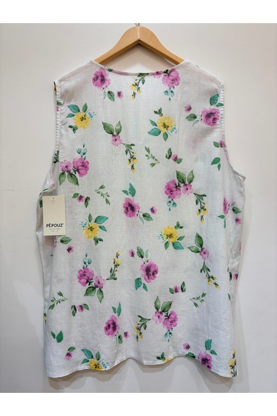 Débardeurs Femme Blanc PEPOUZ PT2633GT Efashion Paris