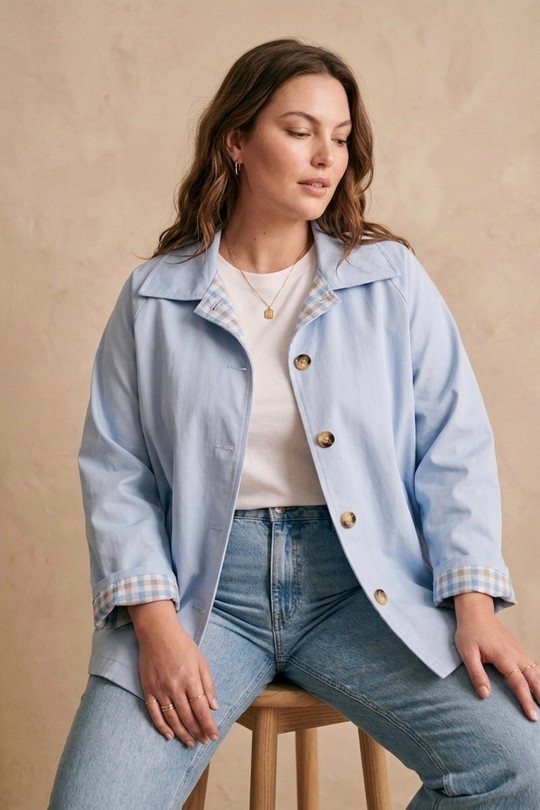 Vestes Femme Bleu PEPOUZ PV2610GT-1 Efashion Paris