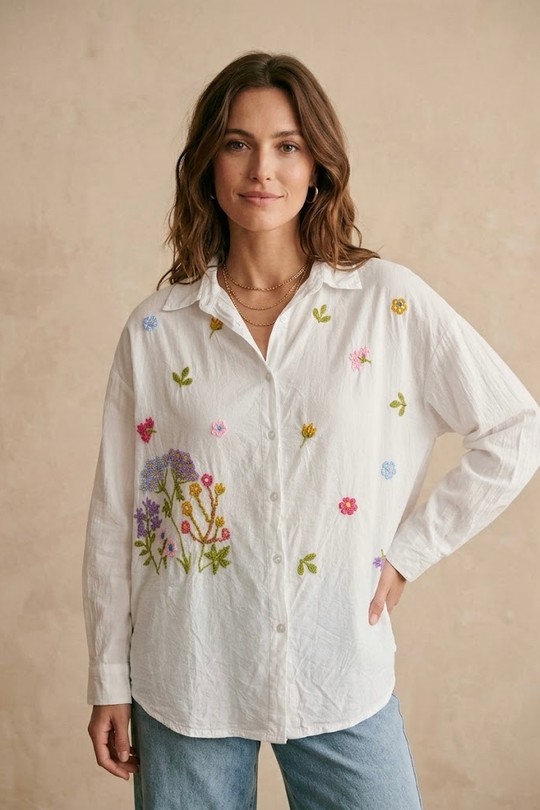 Chemises Femme Blanc PEPOUZ PC2665 Efashion Paris