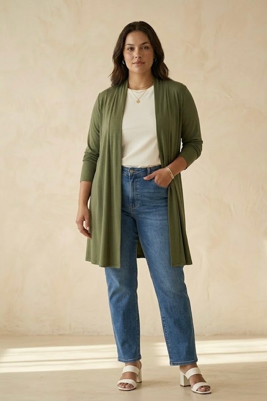 Gilets Femme Kaki PEPOUZ KG007-1 Efashion Paris