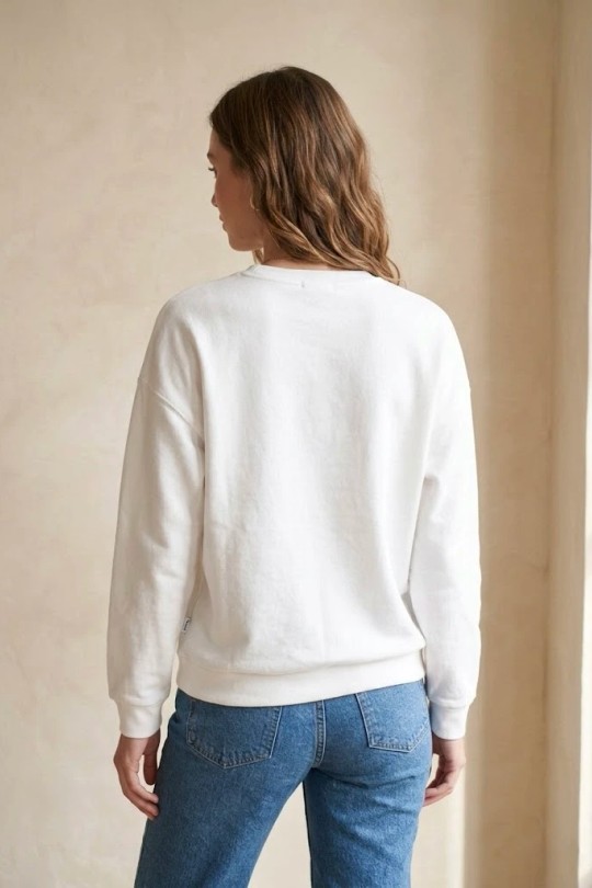 Sweats Femme Blanc PEPOUZ PP2614 Efashion Paris