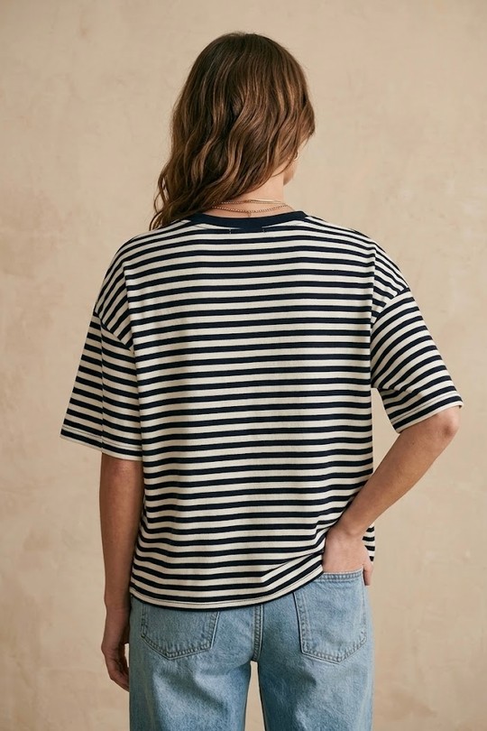 T-shirts Women Navy blue PEPOUZ PP2617-2 Efashion Paris