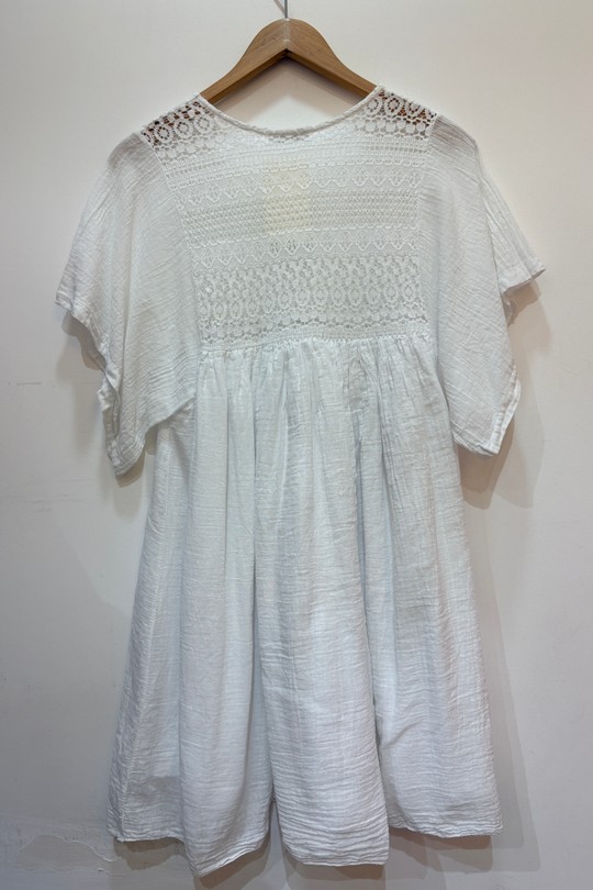 Robes mi-longues Femme Blanc PEPOUZ PR2635 Efashion Paris