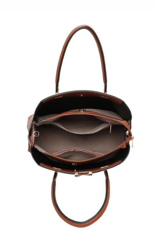 Sacs à main Maroquinerie Noir MILANO BAG L781 Efashion Paris