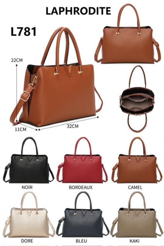 Sacs à main Maroquinerie Noir MILANO BAG L781 Efashion Paris