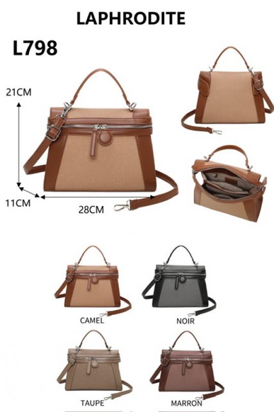 Sacs à main Maroquinerie Noir MILANO BAG L798  Efashion Paris