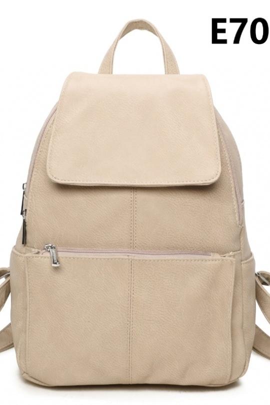 Sac à dos Maroquinerie Blanc MILANO BAG E7053 Efashion Paris