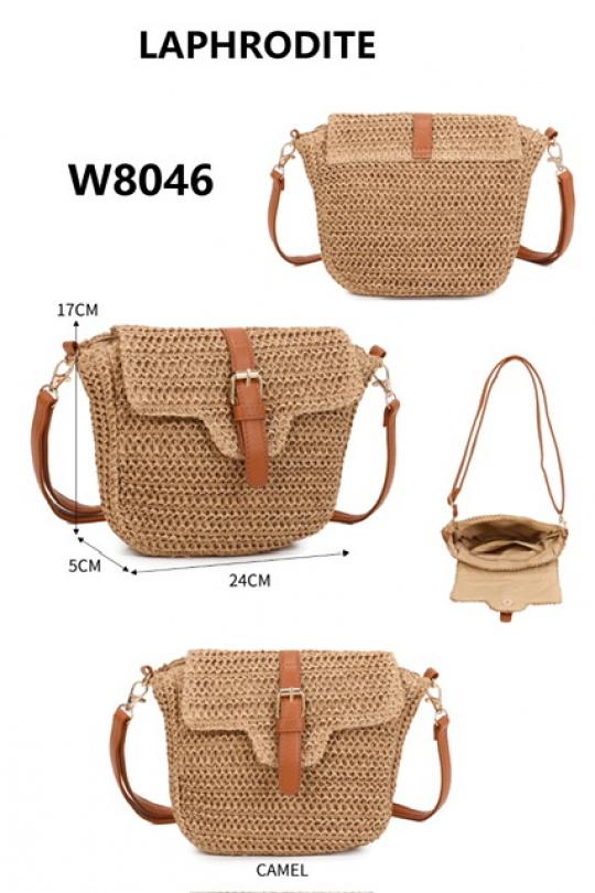 Sacs à bandoulière Maroquinerie Camel MILANO BAG W8046 Efashion Paris