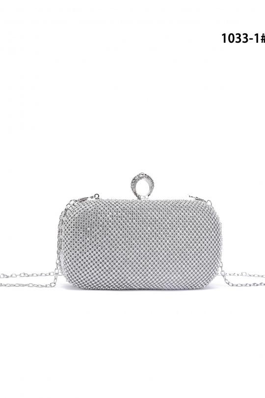 Pochettes Maroquinerie Argent MILANO BAG 1033-1 Efashion Paris