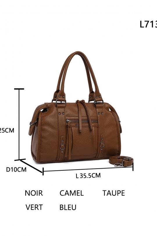 Sacs à main Maroquinerie Camel MILANO BAG L713 Efashion Paris